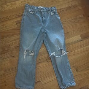 Abercrombie Women's Distressed Blue Jeans